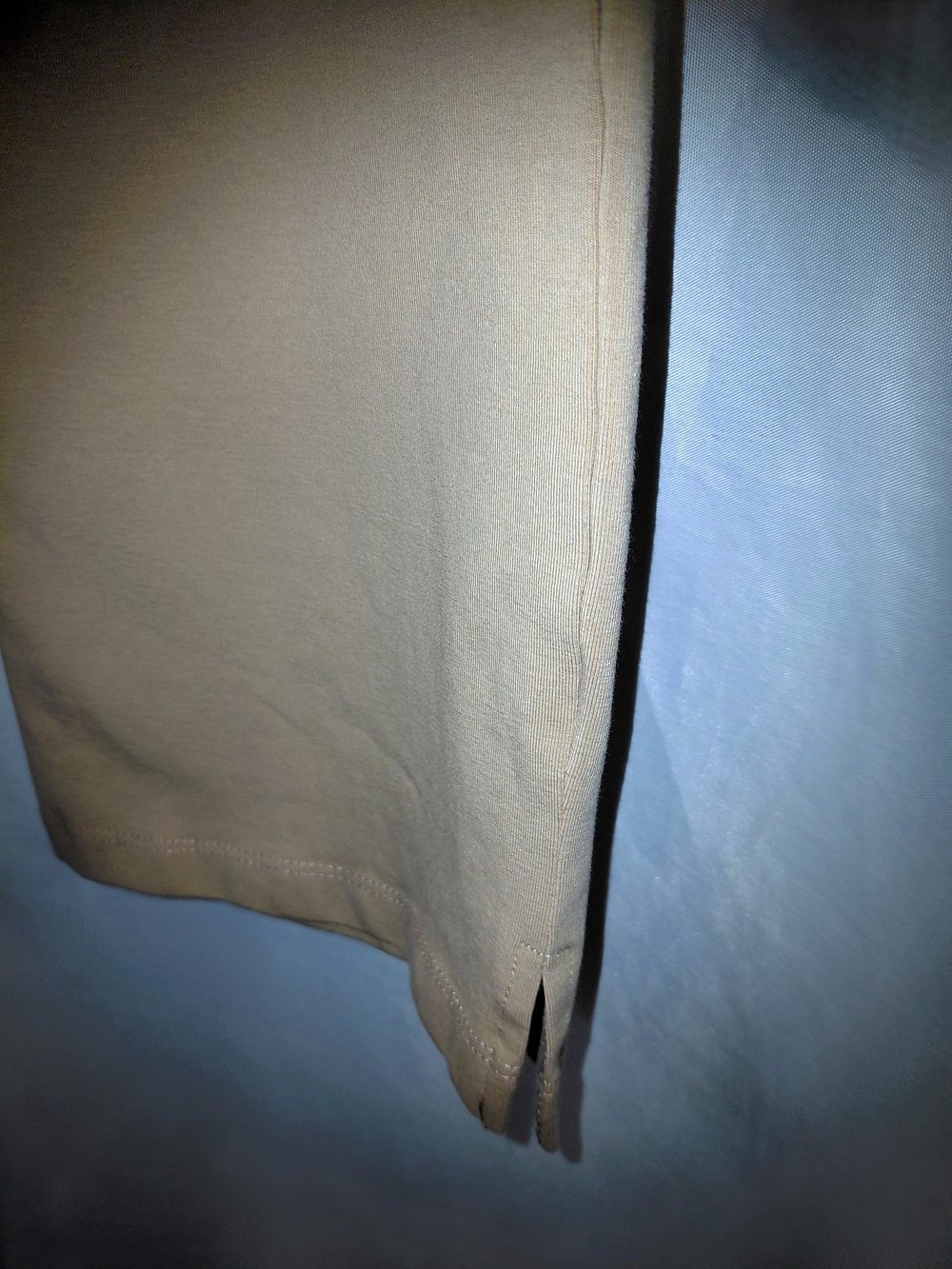 EUC Sz M Susan Graver Weekend StretchyCropped Pull-On Pants With Pockets In Tan - Picture 11 of 11